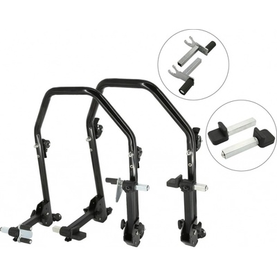 Sefis D20U sklopný pojazdný moto stojan predný a zadný set - 2v1 / packy