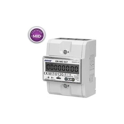 ORNO Trojfázový elektromer 80A OR-WE-517