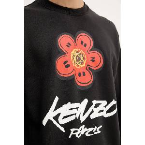 KENZO Памучен суичър x Futura (FF65SW2524MC)