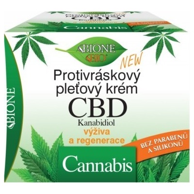 BC Bione CBD Kannabidiol + Cannabis protivráskový pleťový krém 51 ml