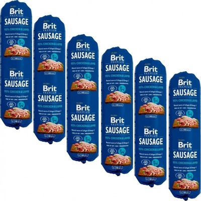 BRIT Sausage Chicken & Lamb 6 x 0,8 kg