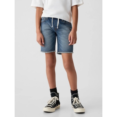 Gap dětské džínové slim kraťasy Modrá
