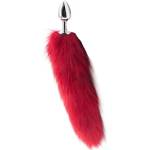 Sensual Метален Butt Plug с опашка "SENS RED TAIL" 40 см. размер - S