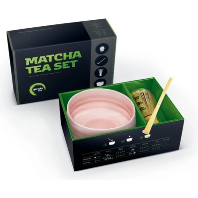Matcha Tea Matcha Set čawan miska + čašaku lžička + Matcha Tea Chasen bambusová metlička pro přípravu nápoje 1 ks
