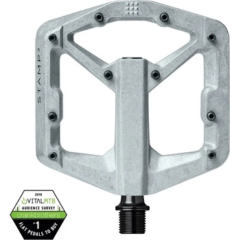 Crankbrothers Платформен педал Crankbrothers Stamp 2 Platform pedals - Raw Silver - размер Small (860-2379-0211)