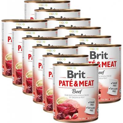 Brit Paté & Meat Beef 12 x 800 g