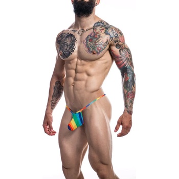 Image 1 of Cut4Men Loopstring Pouch Rainbow S/M