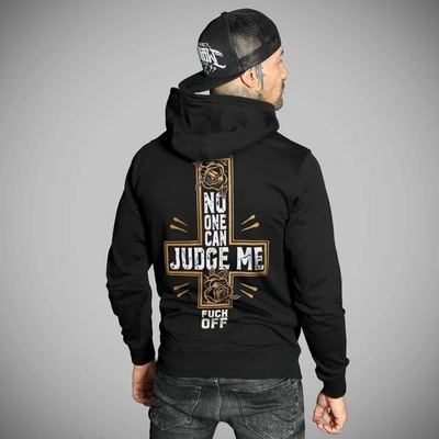 Hyraw JUDGE mikina s kapucňou Čierna