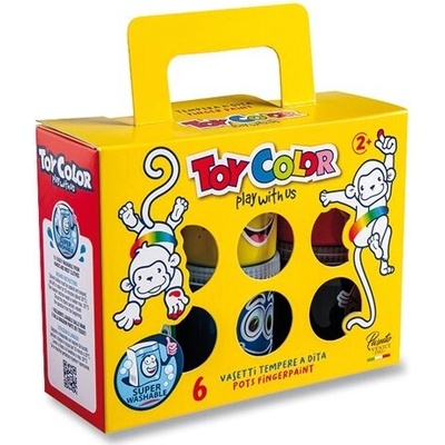 Prstové farby Toy color 6 x 80 ml