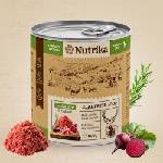 Nutrika Dog food with Game & Beetroot 800gr - пълноценна храна за израснали кучета от всички породи с дивеч и червено цвекло 800гр
