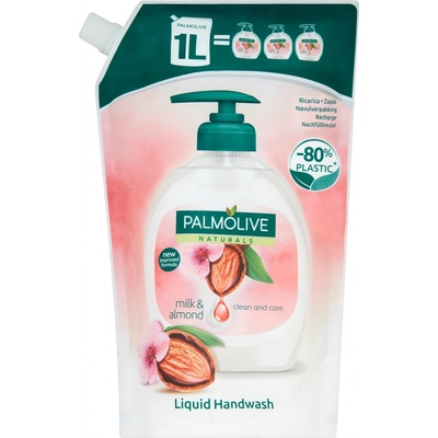 Palmolive Naturals Milk & Almond tekuté mýdlo na ruce náhradní náplň 1000 ml