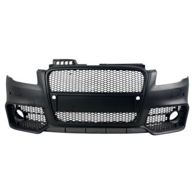 Предна броня за Audi A4 B7 8E (2004-2008) - S-Line Design с черна решетка с отвори за парктроник