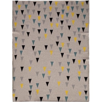 PETITE&MARS Detská Bavlnená Deka Harmony Happy Triangles