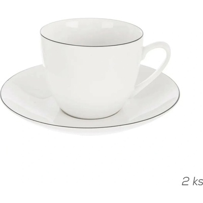 Orion Porcelánové šálky na cappuccino s podšálkou ( 2 ks ) 210 ml