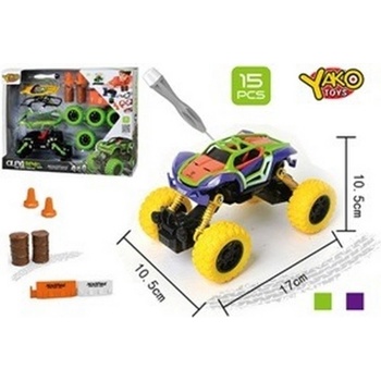 Hm Studio Stavebnice Auto 4WD 15 ks 1:32 zelené