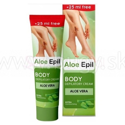 Aloe Epil, telový hydratačný depilačný krém s Aloe Vera, 125 ml