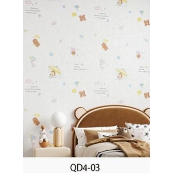 САМОЗАЛЕПВАЩ pvc ТАПЕТ | Модел: qd4-3 i За детска стая | ДЕСЕН: ПРИНТИРАН ЛЕН | РАЗМЕР: 50СМ*2.8М*2мм (4-3)