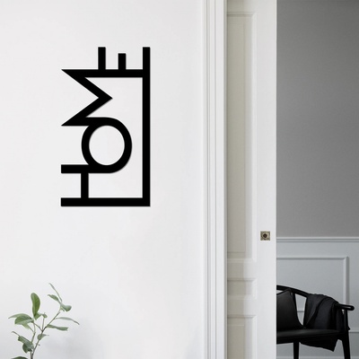 ASIR Nástěnná dekorace kov HOME 28 x 50 cm