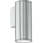 EGLO 33581 - LED RGBW димируемо външно стеново осветително тяло RIGA 1xGU10/5W/230V IP44 матов хром (EG33581)