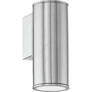 EGLO 33581 - LED RGBW димируемо външно стеново осветително тяло RIGA 1xGU10/5W/230V IP44 матов хром (EG33581)