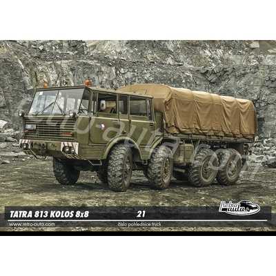 Pohlednice TRUCK č. 21 - TATRA 813 KOLOS 8x8 (1967 - 1982) – Zboží Dáma