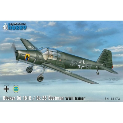 1:48 Special Hobby SH48173 Bücker Bü 181B/Sk25 Bestmann 'WWII Train