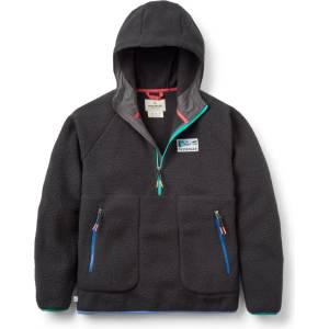 Passenger Дамски поларен пуловер Passenger Women's Maine 2.0 1/2 Zip Recycled Sherpa Fleece Fleece jacket - Black (105-6796-0113)