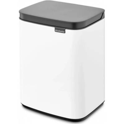 Brabantia Кош за боклук Brabantia Bo Small 1006621, 4 л, Плавно и безшумно отваряне, Противоплъзгаща основа, Бял (1006621)