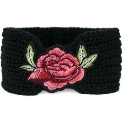 Artofpolo dámská pletená Flowers FAcz20821ss02 černá