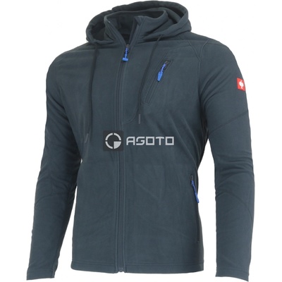 Engelbert Strauss Motion pánská fleece bunda s kapucí šedá