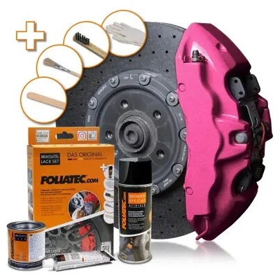 FOLIATEC DVOJZLOŽKOVÁ FARBA na brzdové strmene RUŽOVÁ - HOT PINK METALLIC (SADA K APLIKÁCII)