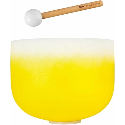 Sela Crystal Chakra Spievajúca miska 12" Yellow