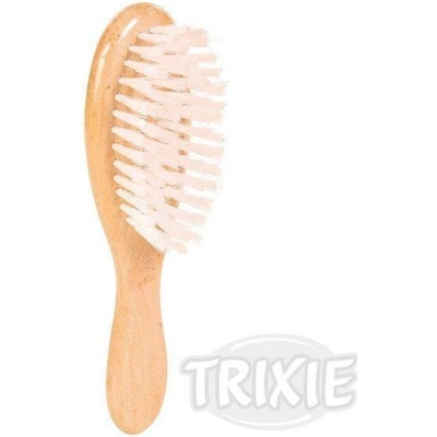 Trixie hrebeň drevený ovál jednostranný nylon. vlásie 5 x 18 cm