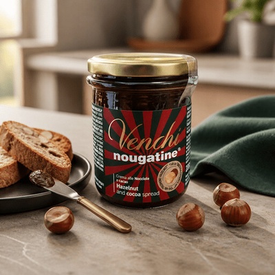 Venchi Crema Spalmabile Nougatine lieskovoorieškový krém s chrumkavou nugátovou drťou 200 g
