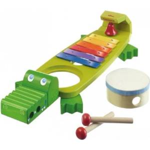 HABA Дървена музикална играчка Haba - Крокодил (302566)