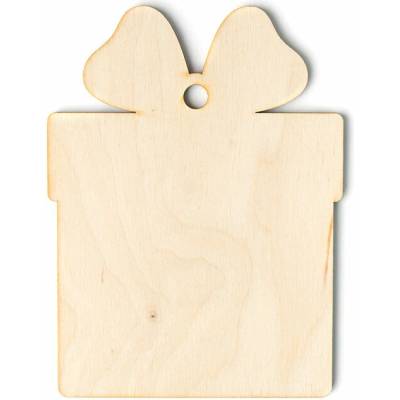 Drevená vianočná dekorácia - 5 ks v balení - - 5 ks v balení 7.5 x 10 cm
