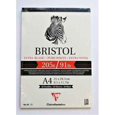 Clairefontaine Blok Bristol A4 20 listů 205 g