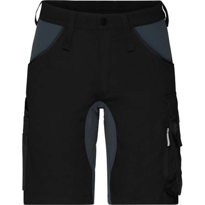 James & Nicholson JN 1811 pánske pracovné elastické kraťasy blackcarbon