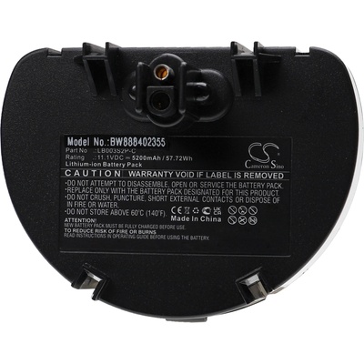 VHBW Батерия за Water Tech Pool Blaster Pro 900 / Precision 2.0 Li, LB003S2P-C, 5200 mAh (888402355)