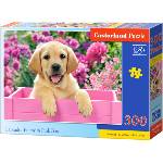 Castorland Пъзел Castorland от 300 части - Малко лабрадорче в розова кутия (B-030071) - baby