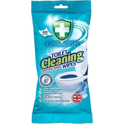 Green Shield Toilet Cleaning vlhčené ubrousky na povrchy WC 40 ks