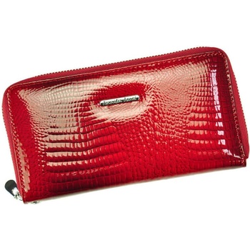 Jennifer Jones velká dámska kožená peňaženka červená
