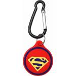 Loco Силиконов кейс с карабинер за Apple AirTag - Loco Cartoon Superman Apple AirTag Case (червен) (LOC014SUP)