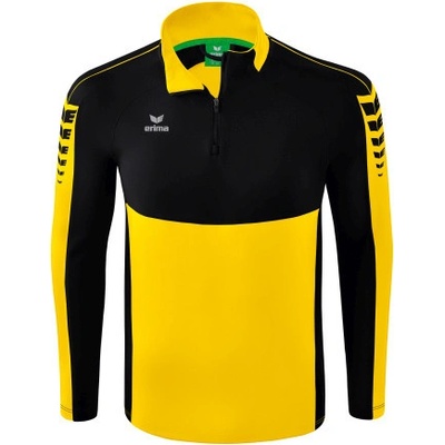Erima Six Wings mikina 1/2 zip dětská Žlutá, Černá