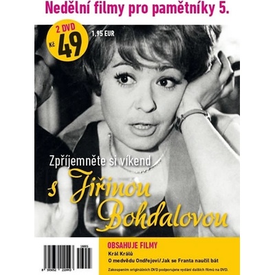 Nedělní filmy pro pamětníky 5. - Jiřina Bohdalová - 2 DVD pošetka