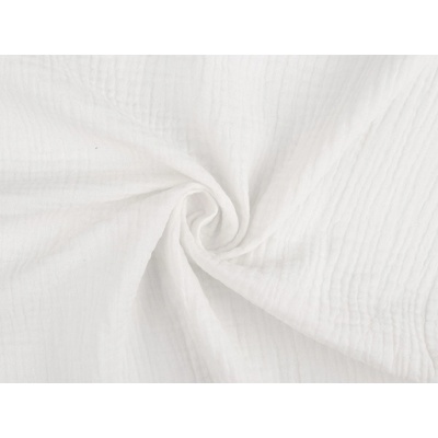 Mušelín / dvojitá gázovina Varianta: 1 (1) Off White, Balení: 1 m
