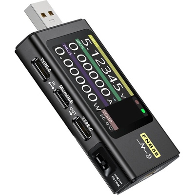 FNIRSI FNB58 USB port tester, černý
