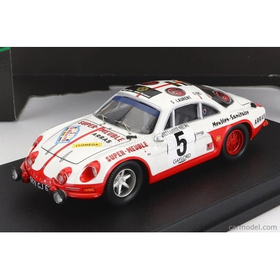 Trofeu Renault Alpine A110 N 5 2nd Rally Ypres 1973 S.laurent P.hammelrath Bílá Červená 1:43