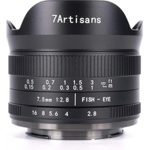 7Artisans 7,5mm f/2,8 MK II Rybí oko APS-C Sony E-mount A301B-II