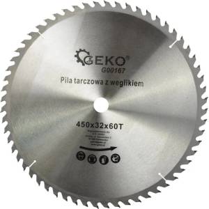 GEKO Трионен диск за дърво TCT 450x32x60T 63293 (G00167)